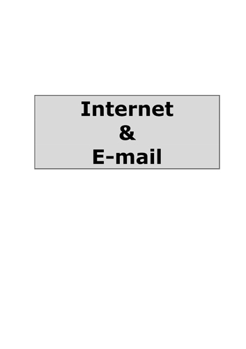 Kaft van Opleiding Internet en E-mail